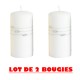 Bougie  " KOLIA" 10x7 cm Bougie décoratives BLANC