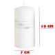 Bougie  " KOLIA" 10x7 cm Bougie décoratives BLANC