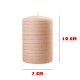 Bougie "ANDALO"10x7 cm Lot de 1 PCS Bougie décoratives ROSE