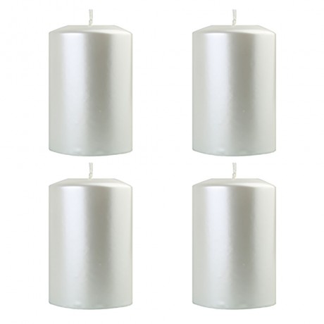 Bougies "OPAL 7x10 cm Bougie décorative BLANC