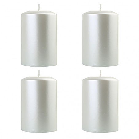 Bougies "OPAL 7x10 cm Bougie décorative BLANC