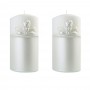 Bougie "ANGELS" 14x7 cm  1 Bougie décorative BLANC