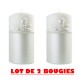 Bougie "ANGELS" 14x7 cm  1 Bougie décorative BLANC