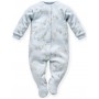 Pyjama une pièce avec pied - Grenouillère Animals Zoo Jungle Garçon - Bleu - 100 % coton - Taille 74