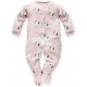 Pyjama une pièce avec pied éléphant Animals Zoo Jungle - Rose - 100 % coton - Taille 62