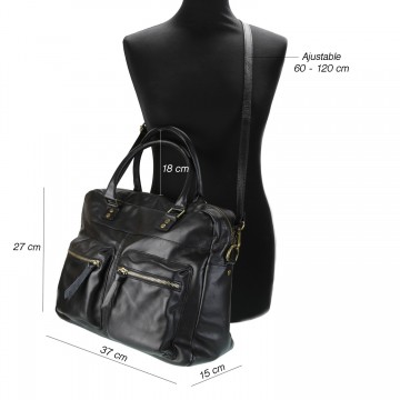 Sac à Main Femme Cuir, Sac en cuir De Vachette - Porte Main / Epaule modèle "So-CITY"