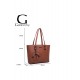 Sac à main femme   + Cadeau surprise, Sac Cabas Femmes PU Cuir ECO Grand Sac a Main Travail Cours Lycee Bandouliere