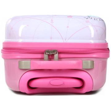 Valise cabine enfant/fille ROSE LOVE PARIS ABS 50X33X20CM