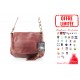 Sac à bandoulière femme Cuir marron/cognac foncé PALERME N1269 Sac en cuir PRIX WEB