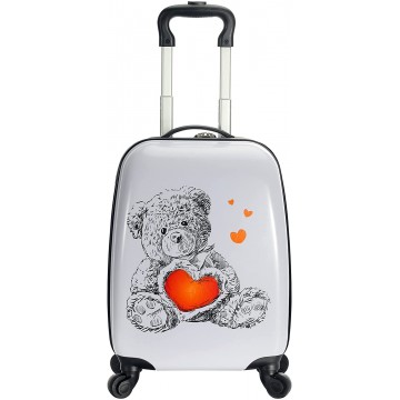 Valise Enfant Type Kids Ourson 48 cm Noir