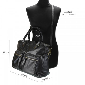 Sac à Main Femme Cuir, Sac en cuir De Vachette - Porte Main / Epaule modèle "So-CITY"