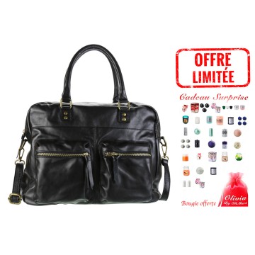 Sac à Main Femme Cuir, Sac en cuir De Vachette - Porte Main / Epaule modèle "So-CITY"