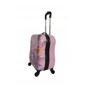 Valise enfant/fille ROSE LOVE PARIS 2031 ABS 50CM