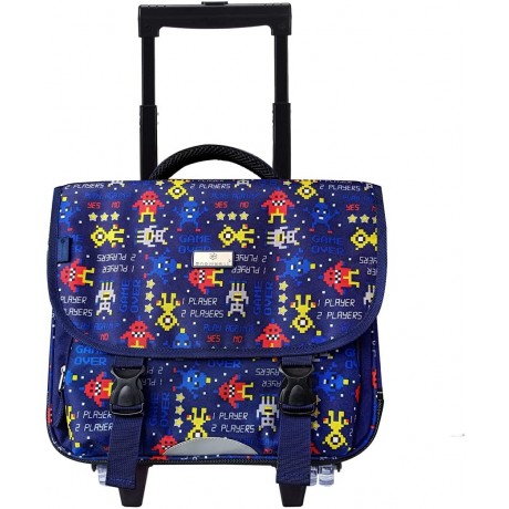 Sac à Dos Cartable à roulettes Bleu AIC-T05241 / 41 cm