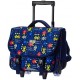 Sac à Dos Cartable à roulettes Bleu AIC-T05241 / 41 cm