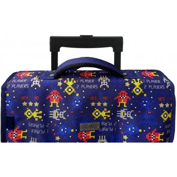 Sac à Dos Cartable à roulettes Bleu AIC-T05241 / 41 cm