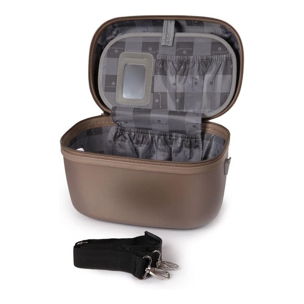 Vanity CASE Snowball Dublin Kulturtasche – 34x24 Cm Aus ABS, Mit Schultergurt Und Reißverschluss