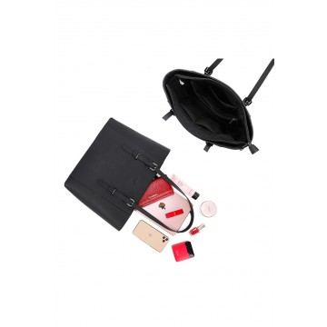 Sac à main femme   + Cadeau surprise, Sac Cabas Femmes PU Cuir ECO Grand Sac a Main Travail Cours Lycee Bandouliere