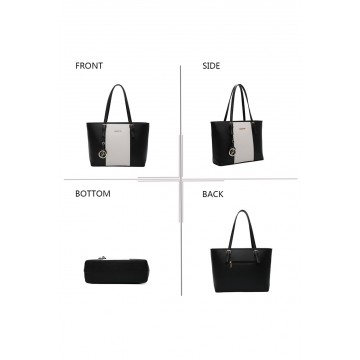 Sac à main femme  + Cadeau surprise, Sac Cabas Femmes PU Cuir ECO Grand Sac a Main Travail Cours Lycee