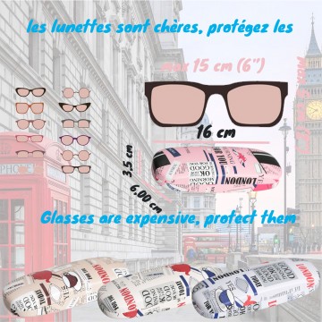 Etui a lunettes rigide Femme Homme LONDON