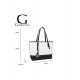 Sac à Main Femmes Grande Capacité - Sac Cabas Cours A4 Lycée - Porté Epaule Taille XL - Porte-Document Travail - Chic Tendance
