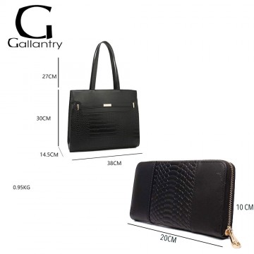 Sac à main femme   + Cadeau surprise, Sac Cabas Femmes PU Cuir ECO Grand Sac a Main Travail Cours Lycee Bandouliere