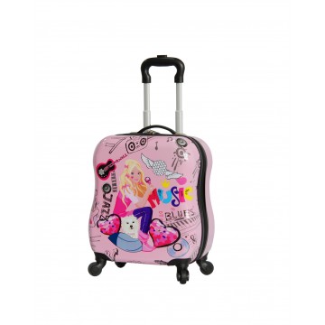 Valise cabine enfant/fille ROSE LOVE PARIS ABS 50X33X20CM