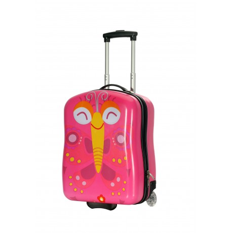 Valise cabine enfant/fille ROSE LOVE PARIS ABS 50X33X20CM
