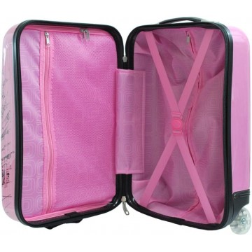 Valise enfant/fille ROSE LOVE PARIS 2031 ABS 50CM