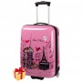 Valise enfant/fille ROSE LOVE PARIS 2031 ABS 50CM