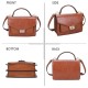 Sac à main femme   + Cadeau surprise, Sac Cabas Femmes PU Cuir ECO Grand Sac a Main Travail Cours Lycee Bandouliere
