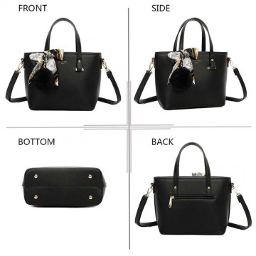 Sac à main femme   + Cadeau surprise, Sac Cabas Femmes PU Cuir ECO Grand Sac a Main Travail Cours Lycee Bandouliere