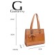 Sac à main femme   + Cadeau surprise, Sac Cabas Femmes PU Cuir ECO Grand Sac a Main Travail Cours Lycee Bandouliere