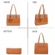 Sac à main femme   + Cadeau surprise, Sac Cabas Femmes PU Cuir ECO Grand Sac a Main Travail Cours Lycee Bandouliere