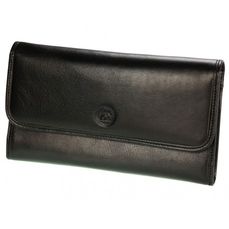 GRAND CLASSIQUE Portefeuille en cuir NOIR N1328 - Grand Portefeuille Homme PACK cadeau Noël. une fête. un anniversaire