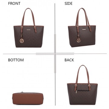 Sac à main femme   + Cadeau surprise, Sac Cabas Femmes PU Cuir ECO Grand Sac a Main Travail Cours Lycee Bandouliere
