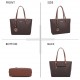 Sac à main femme   + Cadeau surprise, Sac Cabas Femmes PU Cuir ECO Grand Sac a Main Travail Cours Lycee Bandouliere