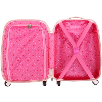Valise cabine enfant/fille ROSE LOVE PARIS ABS 50X33X20CM