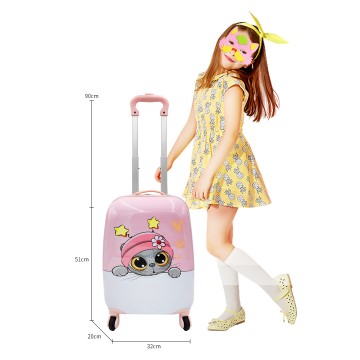 Valise enfant/fille ROSE LOVE PARIS 2031 ABS 50CM