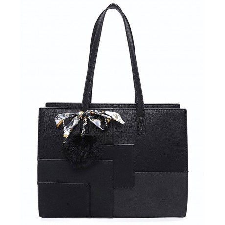 Sac à main femme   + Cadeau surprise, Sac Cabas Femmes PU Cuir ECO Grand Sac a Main Travail Cours Lycee Bandouliere