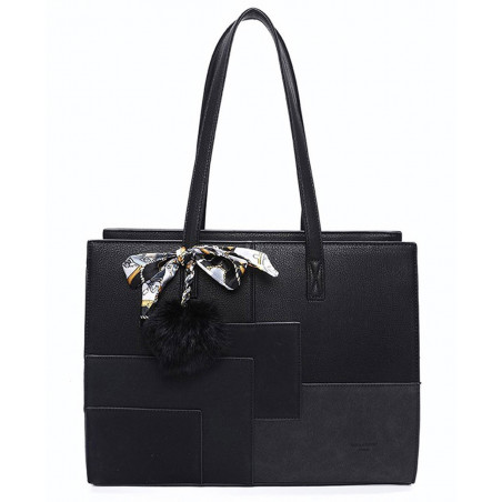 Sac à main femme R1595 + Cadeau surprise, Sac Cabas Femmes PU Cuir ECO Grand Sac a Main Travail Cours Lycee