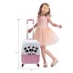 Valise enfant/fille ROSE LOVE PARIS 2031 ABS 50CM
