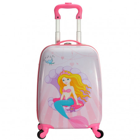 Valise enfant/fille ROSE LOVE PARIS 2031 ABS 50CM