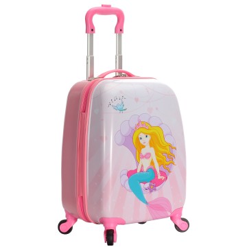 Valise enfant/fille ROSE LOVE PARIS 2031 ABS 50CM
