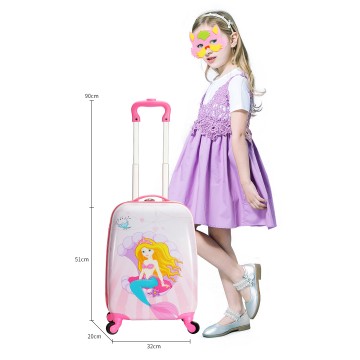 Valise enfant/fille ROSE LOVE PARIS 2031 ABS 50CM