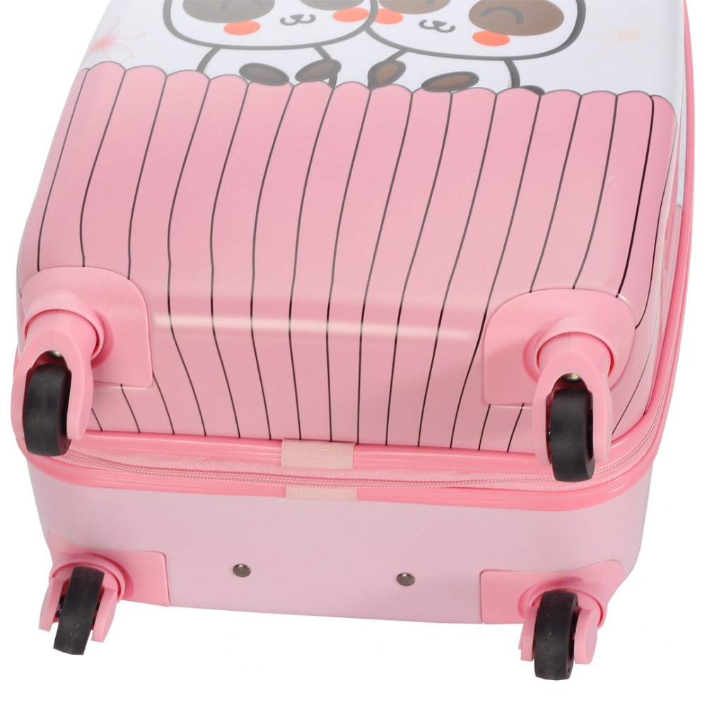Valise enfant SNOWBALL - Sirène - rose - coque rigide en polycarbonate