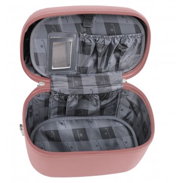 VANITY CASE SNOWBALL DUBLIN 34 X 24 CM ABS - Idée cadeau femme Ecru