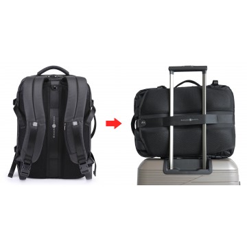 Sac à dos ordinateur à roulettes Trolley Business Line 17 pouces noir 47x21