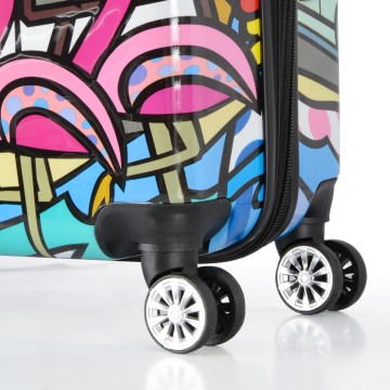 Valise enfant/fille ROSE LOVE PARIS 2031 ABS 50CM