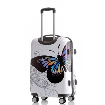 Valise enfant/fille ROSE LOVE PARIS 2031 ABS 50CM